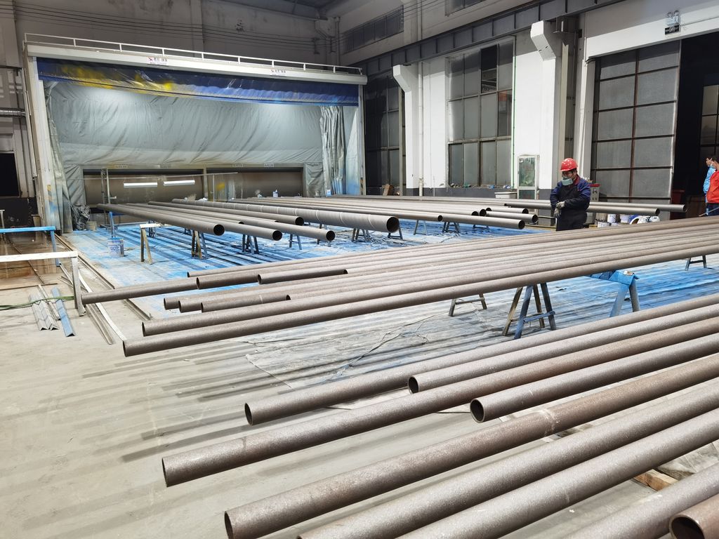 鎮(zhèn)海鋼管噴漆